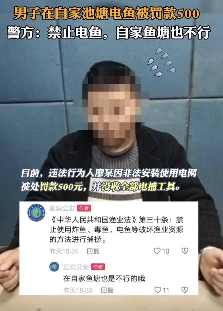 华为最近有什么新手机:四川一男子在自家鱼塘电鱼被罚惹争议，警方回应：自家鱼塘也不行